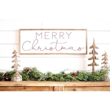 Imagem de Arte de parede, cartaz, impressão em tela, cartaz, impressão em tela, pintura, imagem, arte, casa, casa de fazenda, Natal, quarto mestre sobre cama, decoração de parede sem moldura