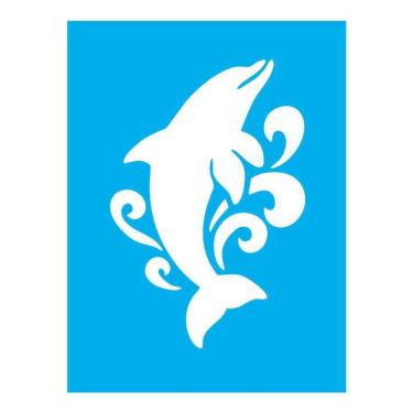 Imagem de Stencil Tamako Golfinho - 15X20Cm - Ref 8679