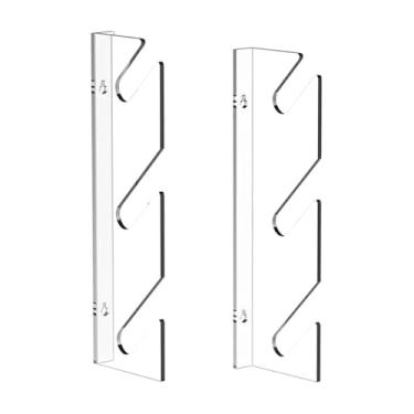 Imagem de KiBcsLic Suporte de parede para skate, expositor transparente para organizar longboards e skates, ideal para casa, garagem e outros ambientes.