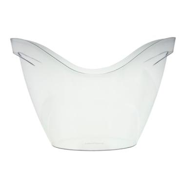 Imagem de Balde de Gelo 8L em Acrílico Branco | Balde para Bebidas, Champagne, Vinho e Cerveja | Elegante para Festas, Eventos e Bar (Transparente)
