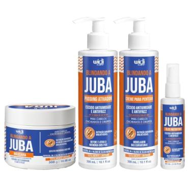 Imagem de Kit Widi Care Blindando a Juba Completo | Shampoo + Máscara + Pudding Ativador + Creme para Pentear + Óleo Nutritivo