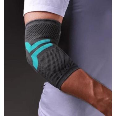 Imagem de Protetor de cotovelo (cotoveleira) pro n1 sport m preto, M, Preto