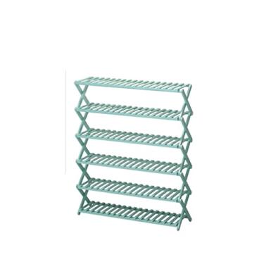 Imagem de Sapateira, sapateira, dobrável, portátil, organizador de sapatos, 6 camadas, grande capacidade para bandeja de sapatos para entrada, uso interno, casa, sapateira, organizador de sapatos (A)