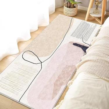 Imagem de Passadeira Tapete Sintético Veludo Cristal Antiderrapante 50x150cm para Cozinha e Corredor(D)