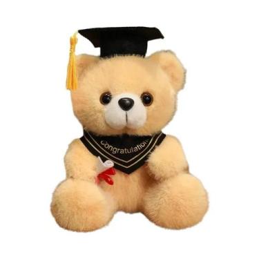 Imagem de Urso De Pelúcia Com Chapéu De Doutor De 18cm Para Meninos, Meninas E E