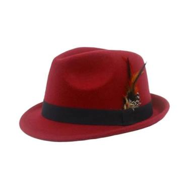 Imagem de Chapéus De Lã Com Plumas Para Mulheres, Estilo Europeu E Americano, Fe