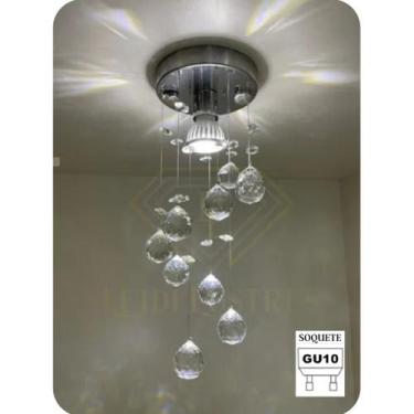 Imagem de Lustre para banheiro 16cm Acrílico até 1,20m 09 - Oliveira Lustres