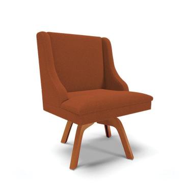 Imagem de Cadeira Sala De Jantar Giratória Mm35 Liz Bouclê Terra D03 - D'rossi