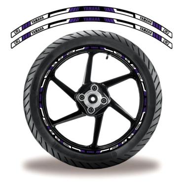 Imagem de Adesivo Refletivo Friso Roda Moto Yamaha Azul Azul 6