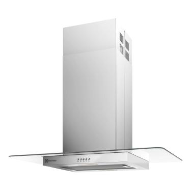 Imagem de Coifa De Ilha 90cm Inox Com Vidro Led 220v - Electrolux