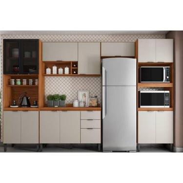 Imagem de Kit Modulado Demóbile 5 Peças Firenze C5P155 Amendola/Nude Prime TX