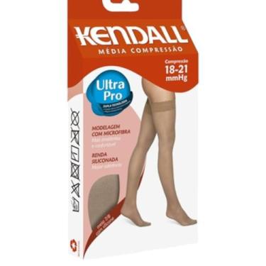 Imagem de Meia Kendall 7/8 - Média Compressão - Com Ponteira - Com Renda (18-21 