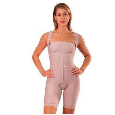 Imagem de Cinta Macaquinho Cirúrgico S/ Busto Emana 82019 ModelleSkin, Preto, XG