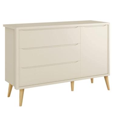Imagem de Cômoda Infantil Theo 1 Porta Areia Com Pés Madeira Natural - Reller