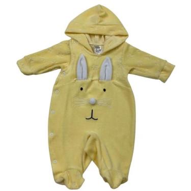 Imagem de Macacão bebe menina de coelhinha - MULEKA SAPEKA, Amarelo, P