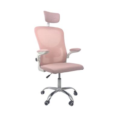 Imagem de Cadeira de Escritório Oficial Vegas Apoio Rosa Branco