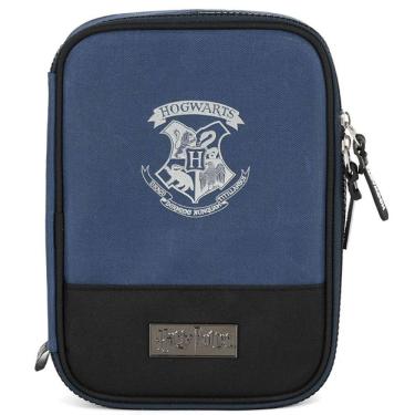 Imagem de Estojo BOX Escolar HARRY Potter Luxo Azul Luxcel