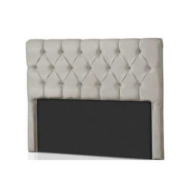 Imagem de Painel De Cama Box Estofada Queen Califórnia Suede Bege - Probel