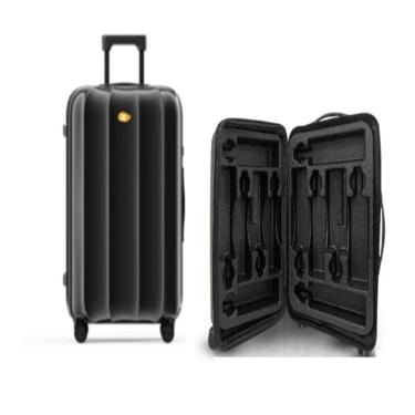 Imagem de Mala Viagem 12 Garrafas Vinho Grande Colmeia Espuma 12 Espumantes Winebag Protecao Maxima