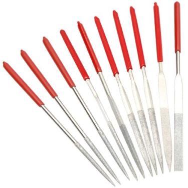 Imagem de Kit Com 10 Limas Diamantadas Agulha Ferramenta Para Luthier - Thida
