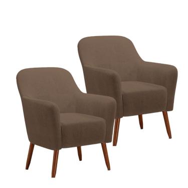 Imagem de Kit 2 Poltronas La Paz em Madeira de Eucalipto Movellu Home