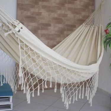 Imagem de Rede de Descanso Casal 3,60 m X 1,50 m - New Shop Têxtil, Bege cru