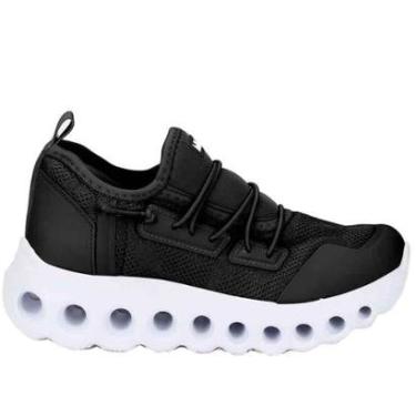 Imagem de Tênis Infantil Bibi com Solado Bubble 1270007. Preto-Masculino
