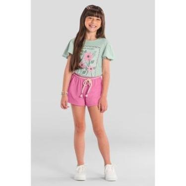 Imagem de Conjunto infantil menina de flores Brandili-Feminino