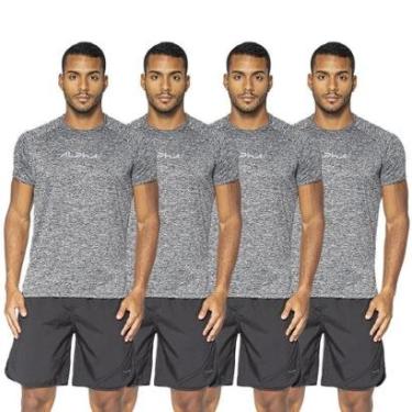 Imagem de Kit 4 Camisetas Dry Alpha Co Masculina-Masculino