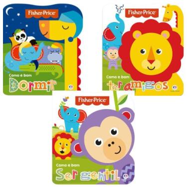Imagem de Coleção Fisher Price Como é Bom - 3 vol - Kit de Livros, 3