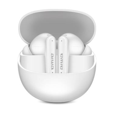 Imagem de Fone de Ouvido Earbud Aiwa AWS-EB-04-W Bluetooth IPX4 ANC - 26 Horas de Bateria