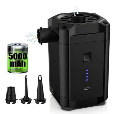 Imagem de Bomba De Ar Elétrica Portátil Recarregável Para Inflar Barcos De PVC, 