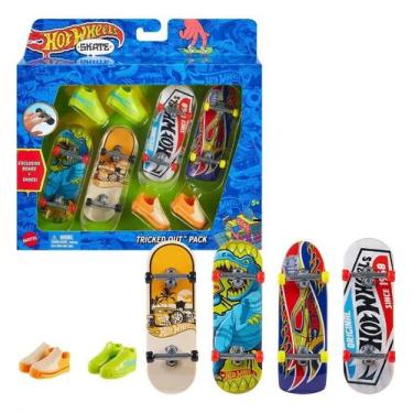 Imagem de Skate de Dedo com Tênis Multipack Hot Wheels Hgt84 - Mattel Hot Wheels