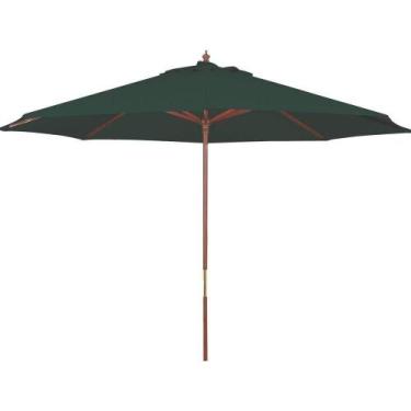 Imagem de Ombrelone Tramontina Verde Em Madeira E Poliéster Sem Base 2,7 M Tramo