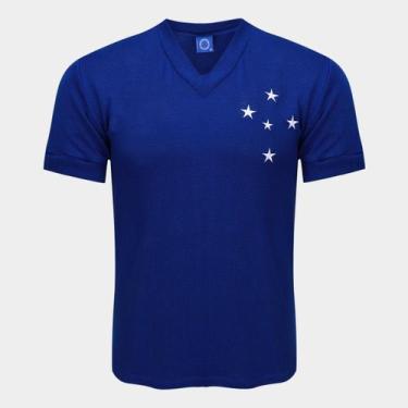 Imagem de Camiseta Cruzeiro Retrô Libertadores 1976 - Oldoni Sports, Azul, GG