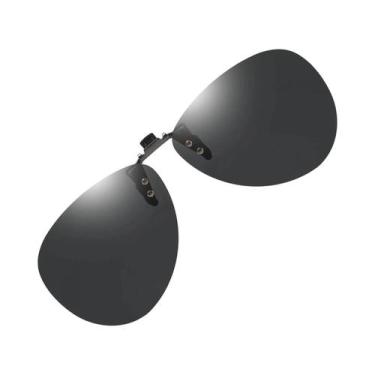 Imagem de Óculos De Sol Polarizados Com Clip-on Rebatível Para Óculos De Grau, T