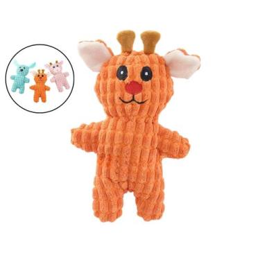 Imagem de Brinquedo Bichinhos Pelúcia Pet Apito Mordedor Cães Gatos - - Pet Amig