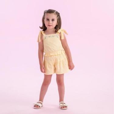 Imagem de Conjunto Infantil Menina Blusa/Shorts Laise Petit Cherie-Feminino