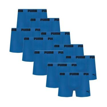 Imagem de Kit Com 10 Cuecas Boxer Box Sem Costura Masculina Adulta Em Microfibra