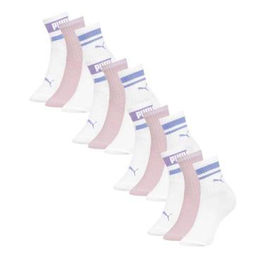 Imagem de Kit Com 12 Pares De Meias Infantil Para Crianças Modelo Unissex Cano L