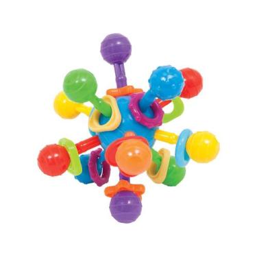 Imagem de Chocalho e Mordedor Brinquedo para Bebê Atomic Ball 3m Buba