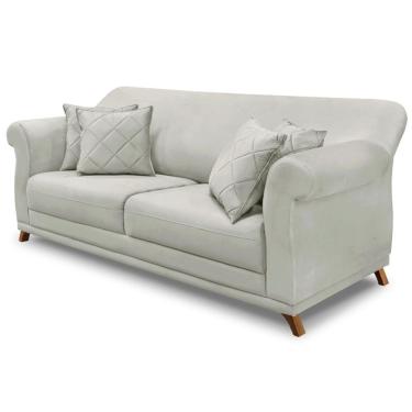 Imagem de Sofa 3 Lugares Retro Polo 200cm Com Almofada Veludo 2223 Ezz 2223