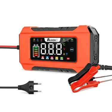 Imagem de Carregador de Bateria Automotivo Inteligente 12V com Função Reparadora de Pulsos - Display Digital Bivolt para Carro, Moto, Caminhão e Veículos Agrícolas