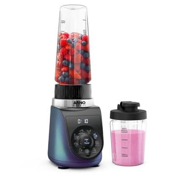 Imagem de Liquidificador Arno Blend Up UP00, 1000W, Azul, com 2 Copos Inquebráveis Tritan 400ml e 700ml, 8 Funções, Tecnologia Powerlix, Ideal para Smoothies e Shakes, 220V