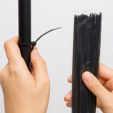 Imagem de Abraçadeira De Nylon 20cm X 3,6mm Com 100 Unidades - Preta