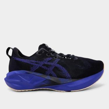 Imagem de Tênis Asics Novablast 5 Masculino, Preto, Azul claro, 40