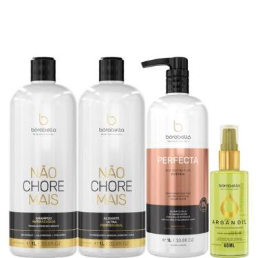 Imagem de Borabella Kit Não Chore + Perfecta 3x1 Litro + Argan 60ml