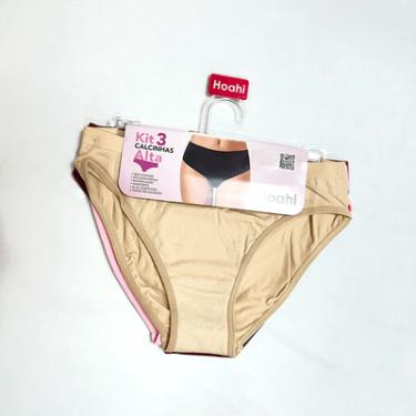 Imagem de Kit 3 Calcinhas Fio Dental Poliamida Hoahi Sem Costura Confortável