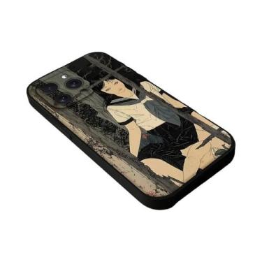 Imagem de Capa De Telefone Preta Para iPhone 16 15 11 13 14 pro Max 7 8 plus X X