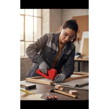 Imagem de Grampeador Slim Manual Aço Resistente 106 - Congratulations Store